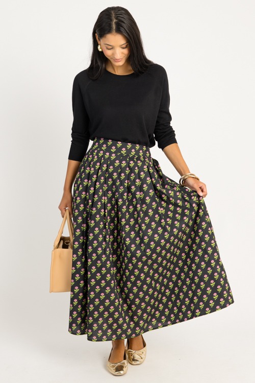 In Bloom Maxi Skirt, Black - 0715-75p.jpg