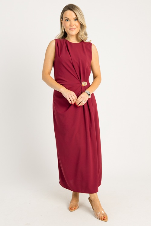 Refined Elegance Maxi, Burgundy