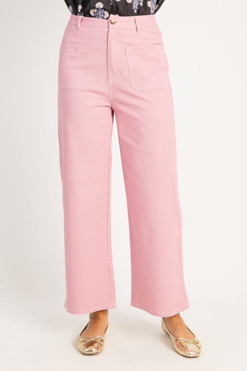 Contrast Stitch Pants, Pink - 0716-79.jpg