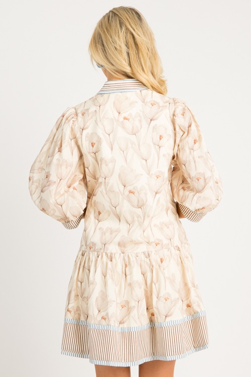 Double Stripe Floral Dress, Ecr - 0717-49.jpg
