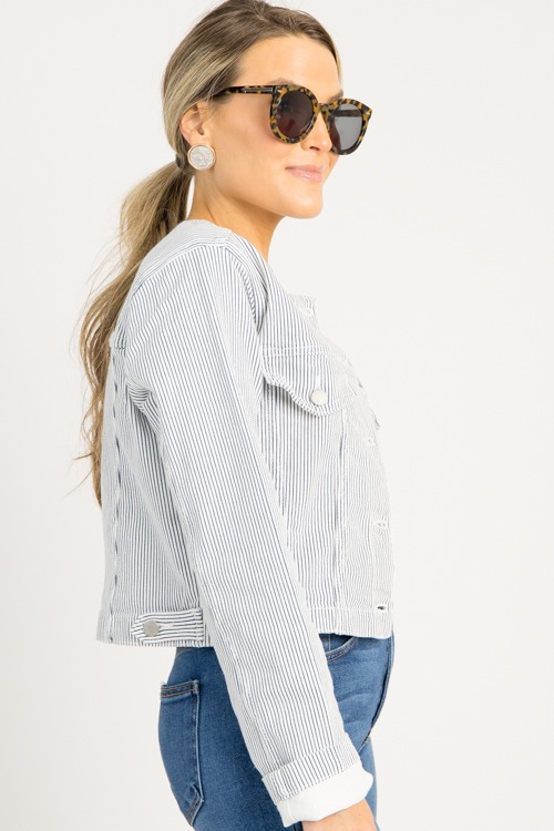 Striped Collarless Jacket - 0718-91.jpg