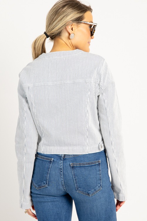Striped Collarless Jacket - 0718-94.jpg