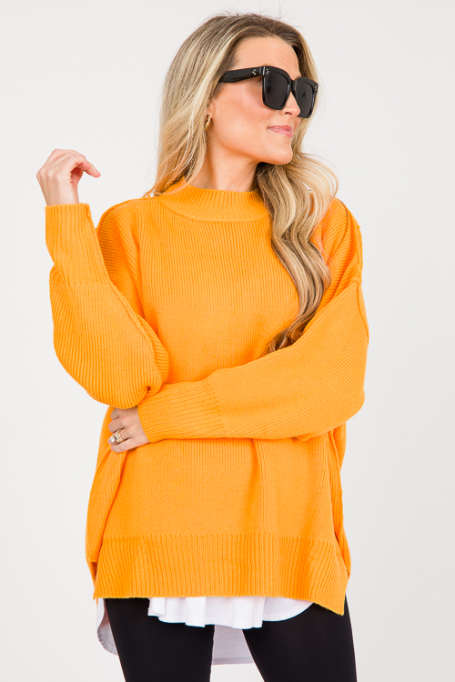 Moxie Sweater, Orange