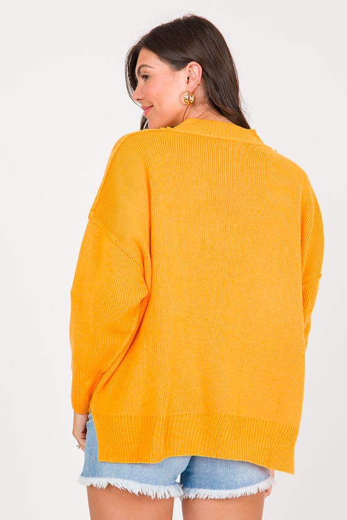 Moxie Sweater, Orange