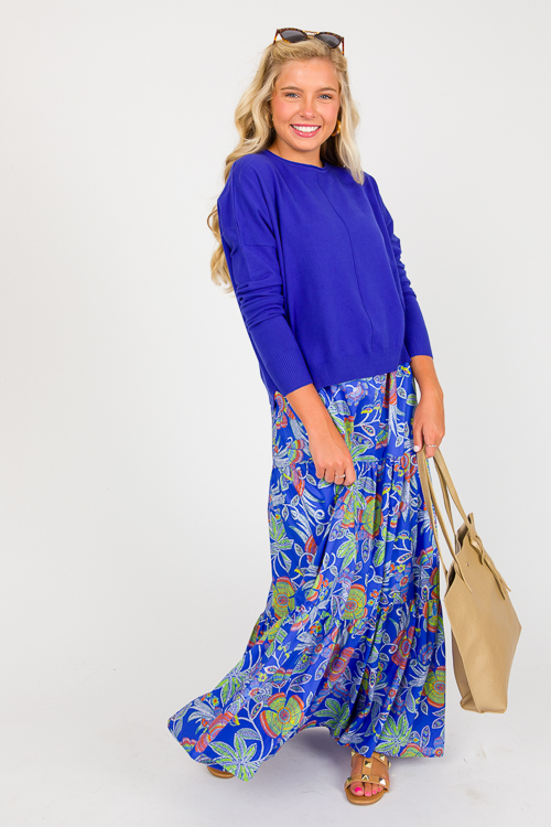 Island Girl Maxi Skirt, Royal