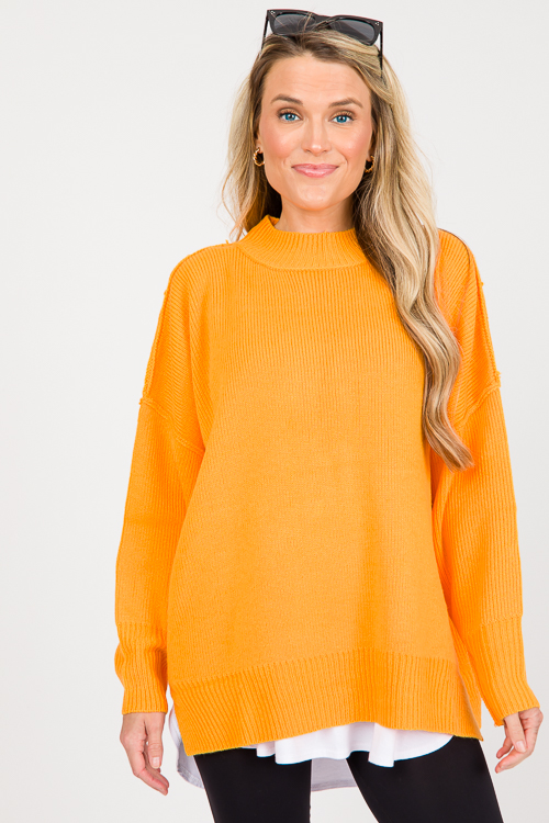 Moxie Sweater, Orange