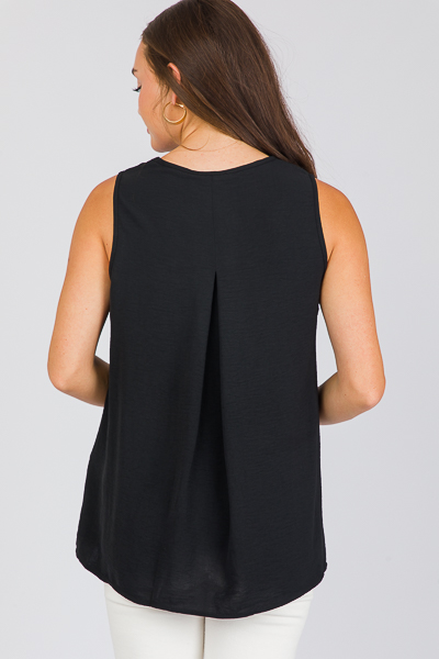 Laura Solid Tank, Black