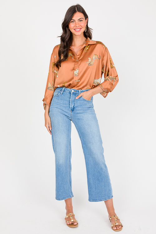 Cheetah Tunic Shirt, Camel
