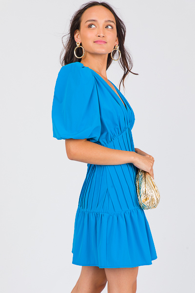 Electric hotsell pleated dress