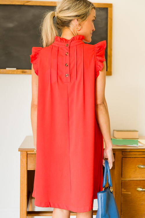 Penny Dress, Tomato Red