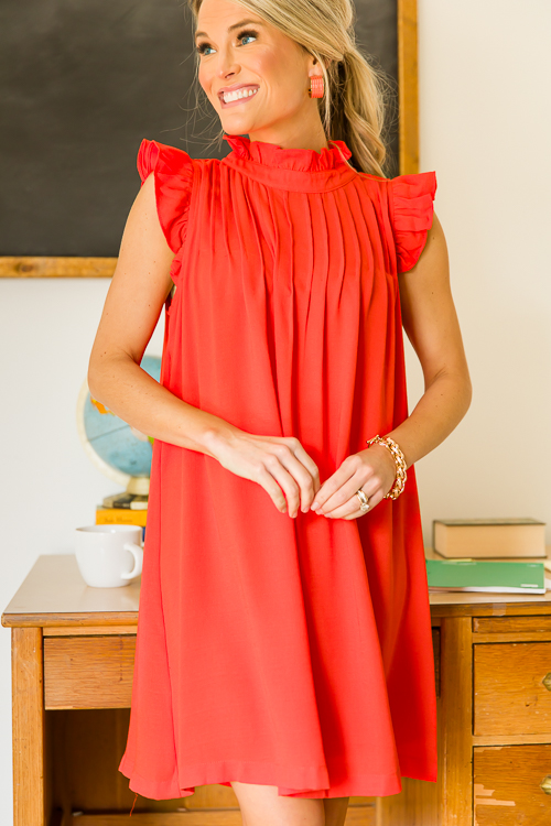 Penny Dress, Tomato Red