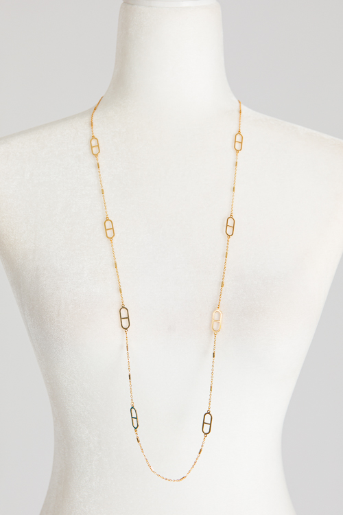 Metal Clip Chain Necklace