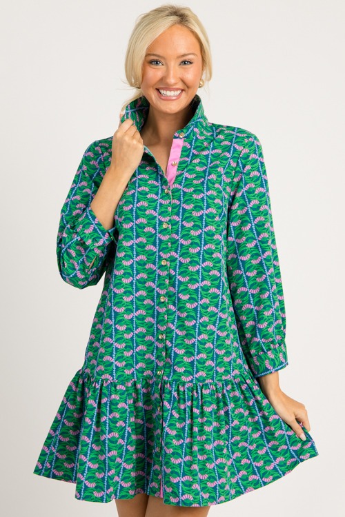 Fiona Dress, Honey Vines