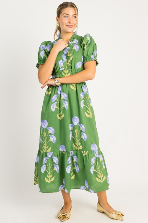 Colleen Floral Maxi, Green