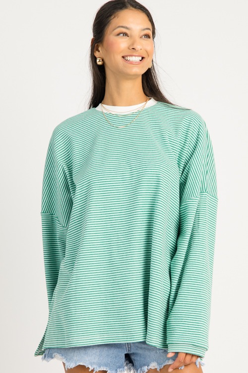 Snuggle Stripe Pullover, Green - 0721-75.jpg