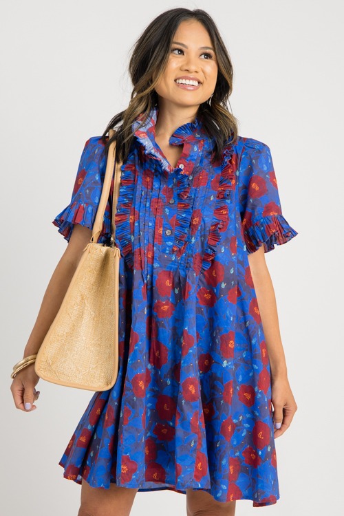 Floral Frilled Pleats Dress, Mi - 0722-117.jpg