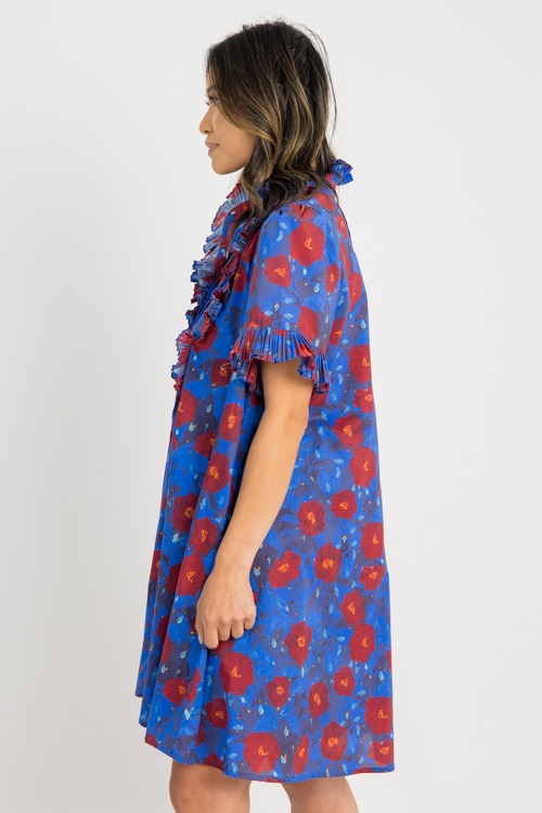 Floral Frilled Pleats Dress, Mi - 0722-118.jpg