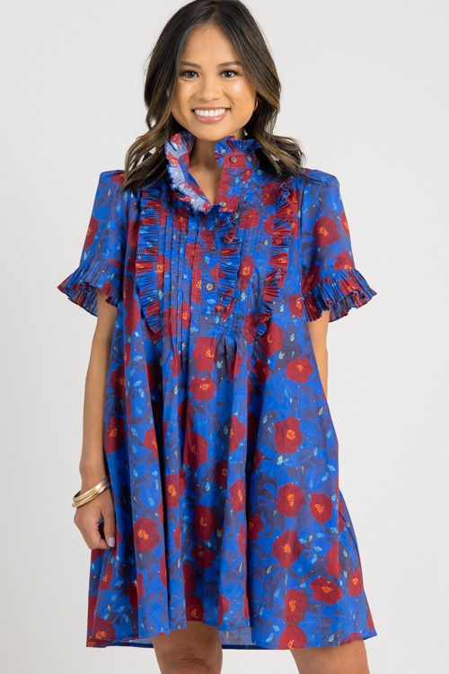 Floral Frilled Pleats Dress, Mi - 0722-120.jpg
