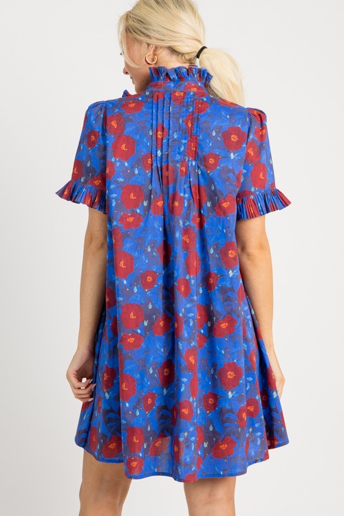 Floral Frilled Pleats Dress, Mi - 0722-122.jpg