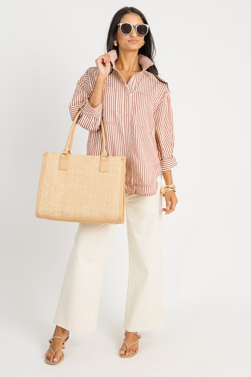 Jennifer Stripe Shirt, Rust - 0722-33.jpg