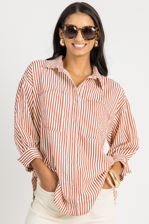 Jennifer Stripe Shirt, Rust - 0722-34.jpg