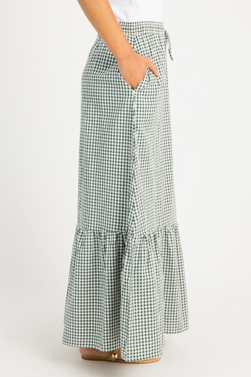 Gingham Pull-On Maxi Skirt, For - 0722-55h.jpg
