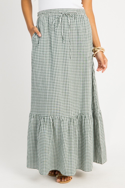 Gingham Pull-On Maxi Skirt, For - 0722-56.jpg