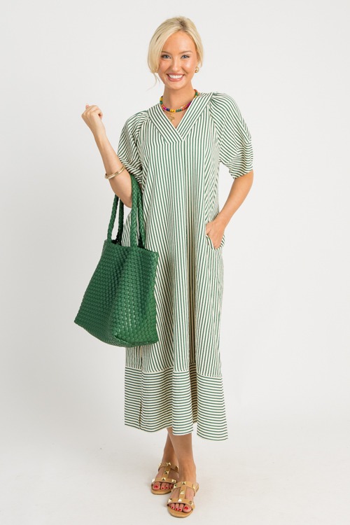 Annalise Stripe Maxi, H. Green