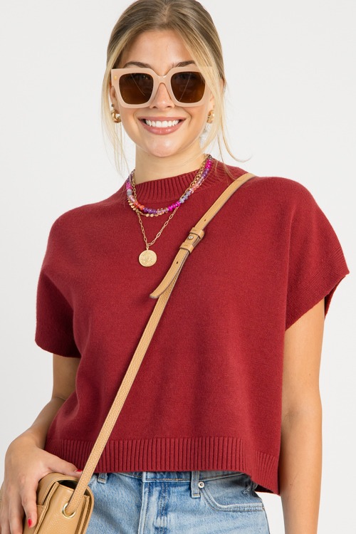 Macie Sweater, Garnet