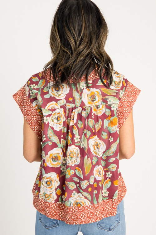 Painted Floral Border Top, Burg - 0723-25.jpg