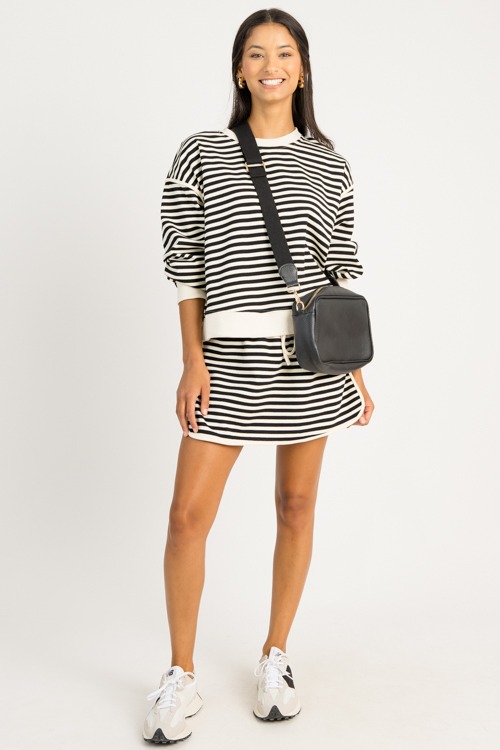 Striped Skort Set, Black - 0723-93p.jpg