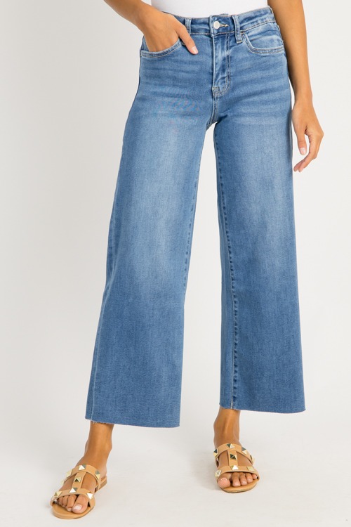 Leah Crop Wide Leg Jeans