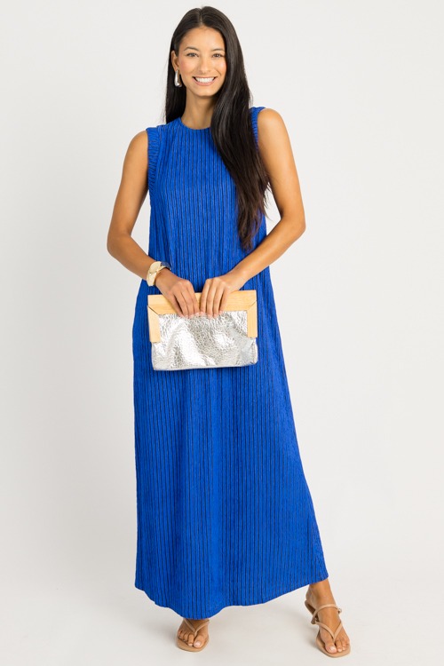 Textured Stripes Maxi, Royal Blue