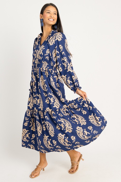 Elsie Printed Maxi, Navy - 0724-57h.jpg