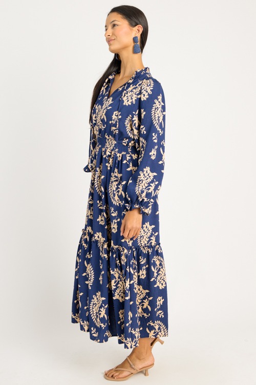 Elsie Printed Maxi, Navy - 0724-62.jpg