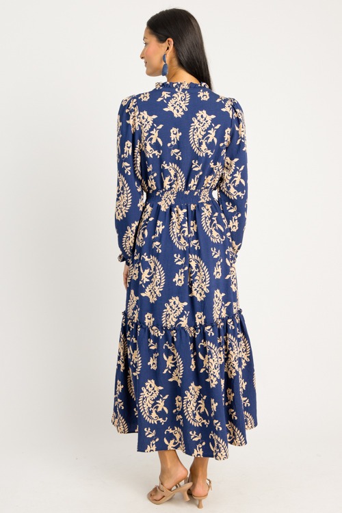 Elsie Printed Maxi, Navy - 0724-63.jpg