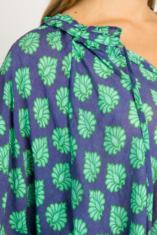 Rana Printed Blouse, Navy Mix - 0724-7.jpg