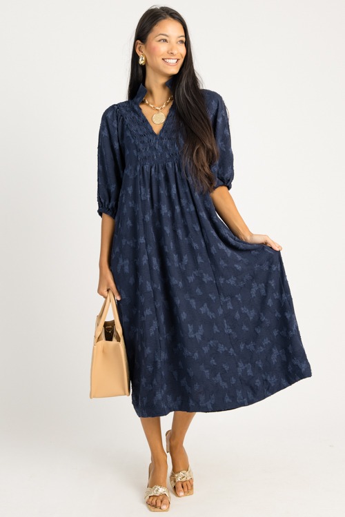 Tonal Texture Print Midi, Navy - 0724-73h.jpg