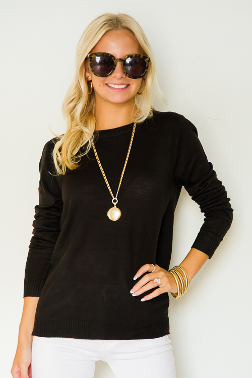 Simple black clearance sweater