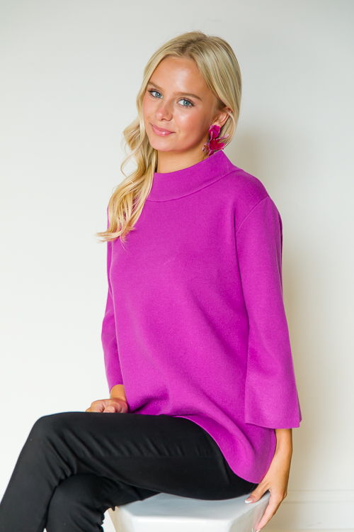 Audrey Sweater, Magenta