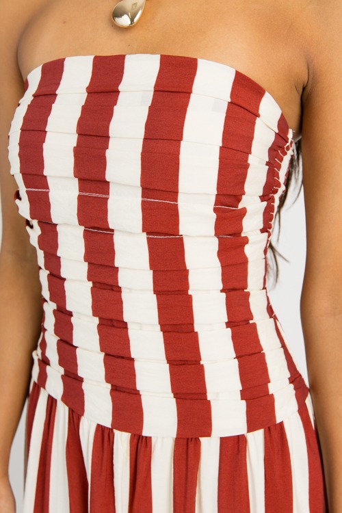 Striped Strapless Midi, Red - 0725-15.jpg