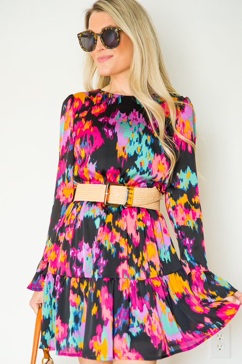 Abstract Dress, Black