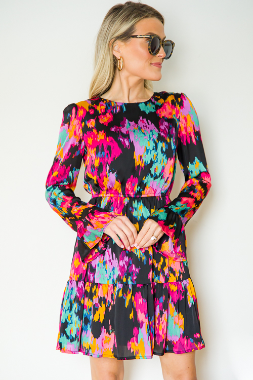 Abstract Dress, Black