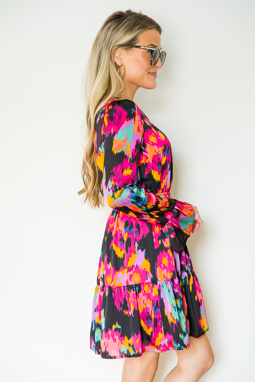 Abstract Dress, Black