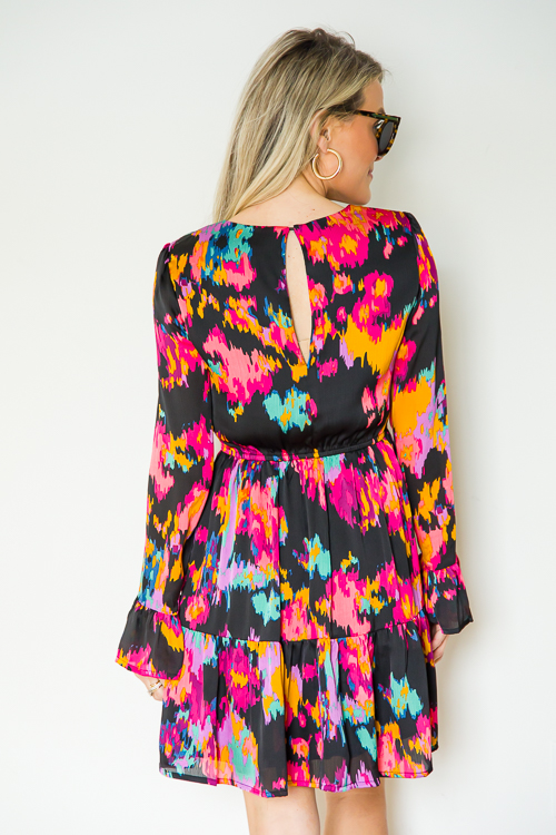 Abstract Dress, Black