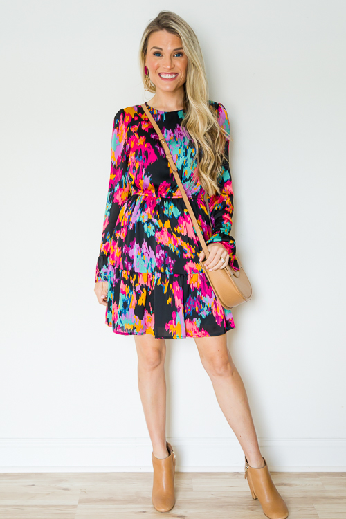 Abstract Dress, Black