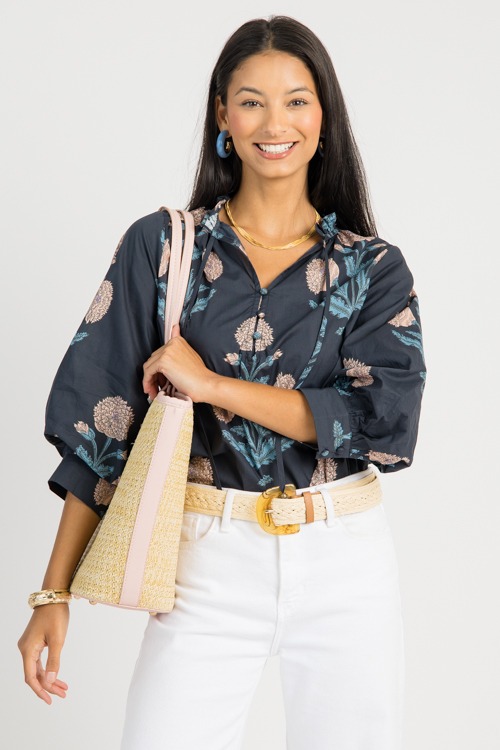 Block Print Button Top, Dk. Nav - 0725-77.jpg