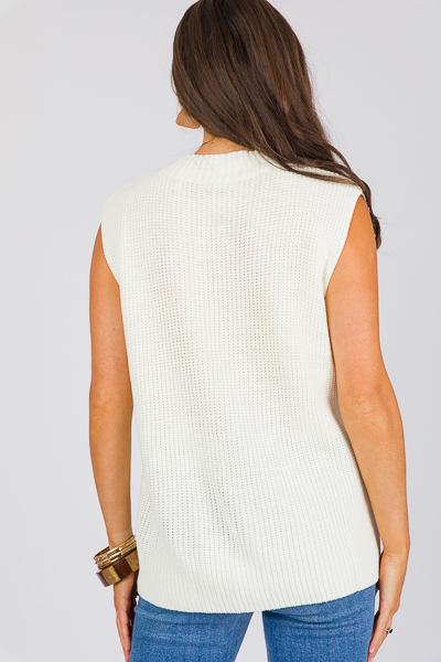 Gretchen Sweater Vest, Cream