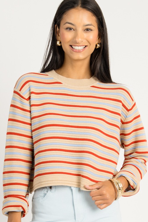 Mixed Stripe Sweater, Taupe/Red - 0728-12.jpg