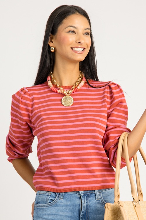 Casey Stripe Sweater, Red/Pink - 0728-23.jpg